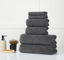 Load image into Gallery viewer, Charcoal Lotus Towel Set