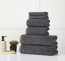 Load image into Gallery viewer, Charcoal Lotus Towel Set
