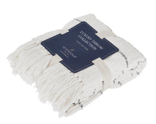 Load image into Gallery viewer, Charcoal Products Plain with Stripes Throw
